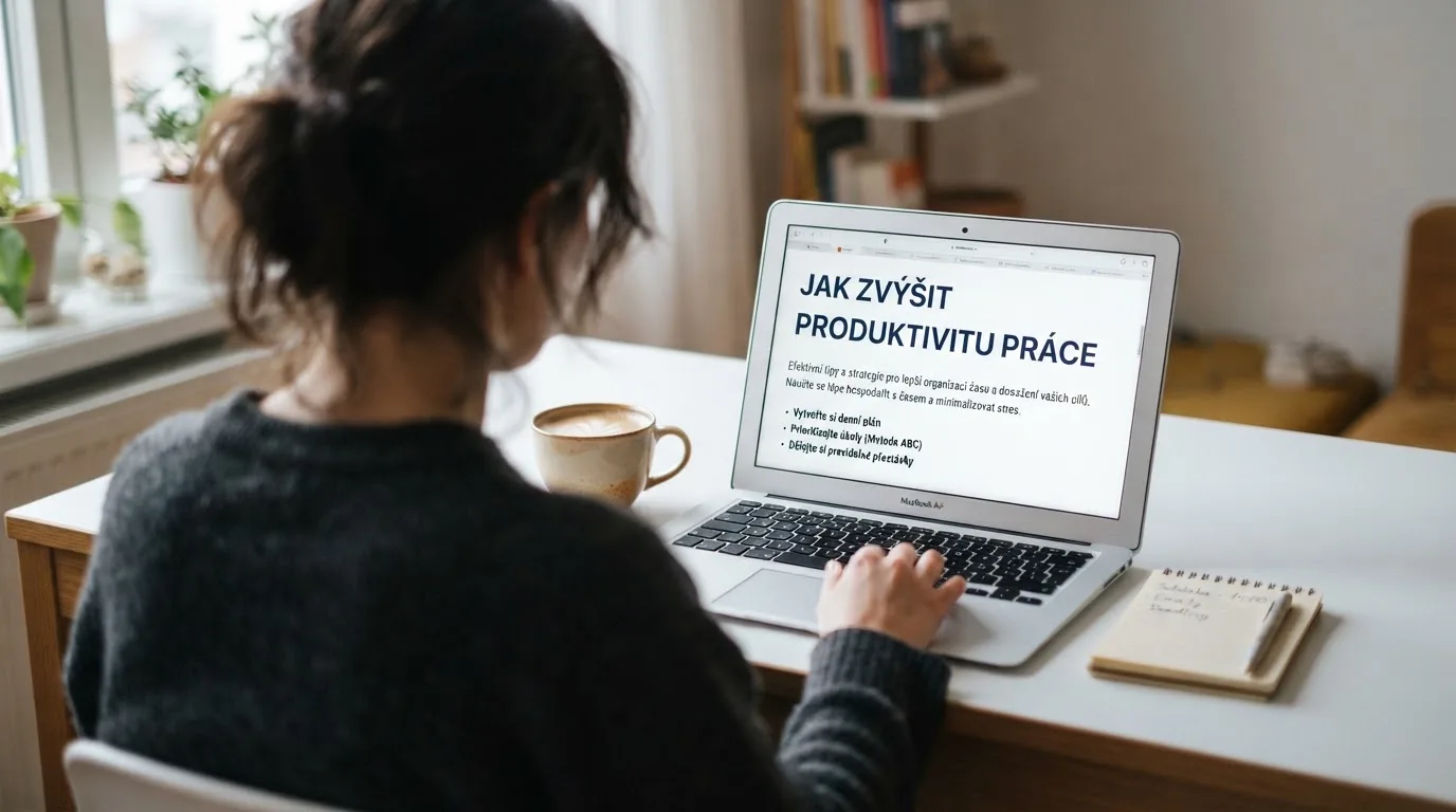 Člověk u notebooku čte informační stránku o online hazardu v Česku — casino platba paysafecard
